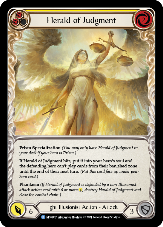 Herald of Judgment | Rare [Rainbow Foil] - First Edition