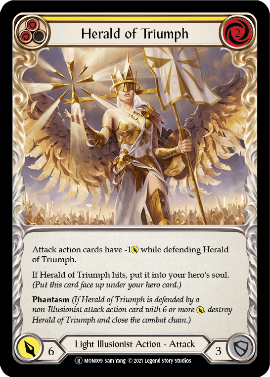 Herald of Triumph (Yellow) | Rare [Rainbow Foil] - Unlimited