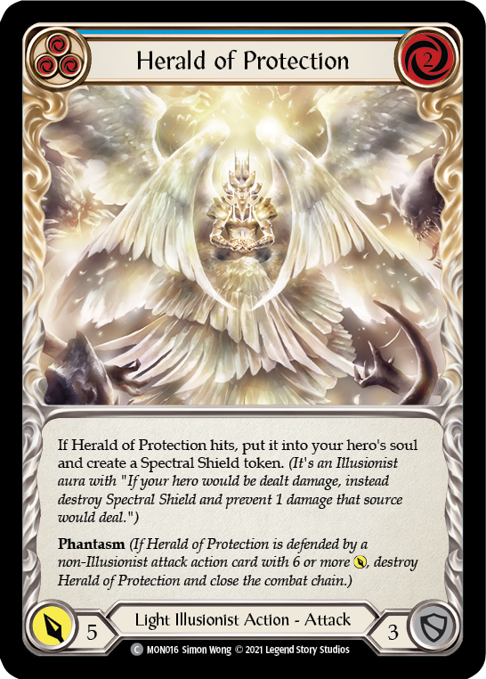 Herald of Protection (Blue) | Common - First Edition