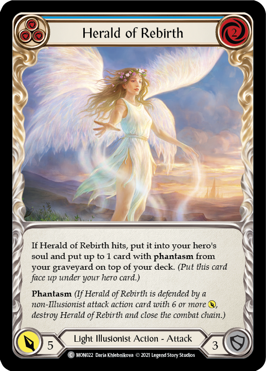 Herald of Rebirth (Blue) | Common - First Edition