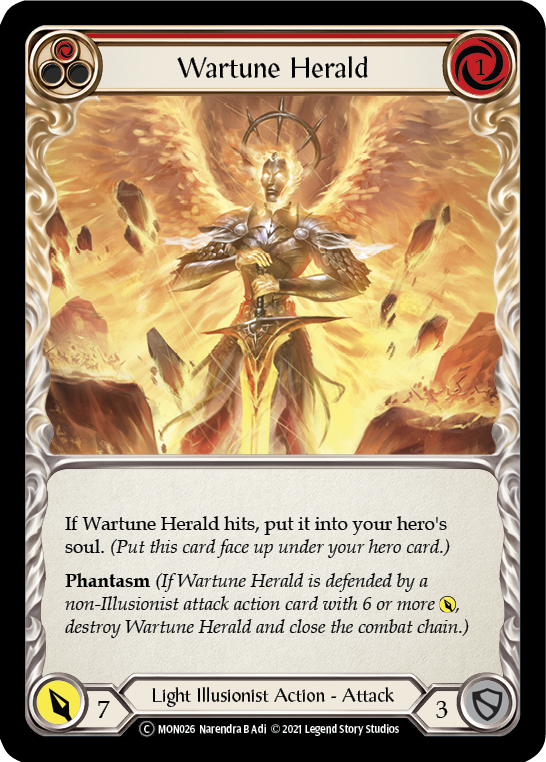 Wartune Herald (Red) | Common [Rainbow Foil] - Unlimited