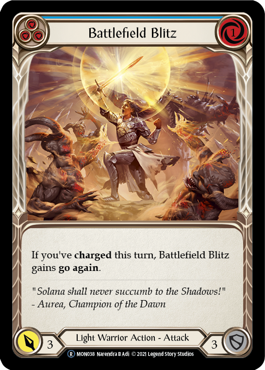 Battlefield Blitz (Blue) | Rare [Rainbow Foil] - Unlimited