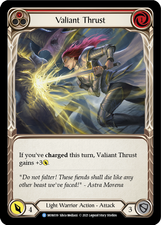 Valiant Thrust (Red) | Rare - First Edition