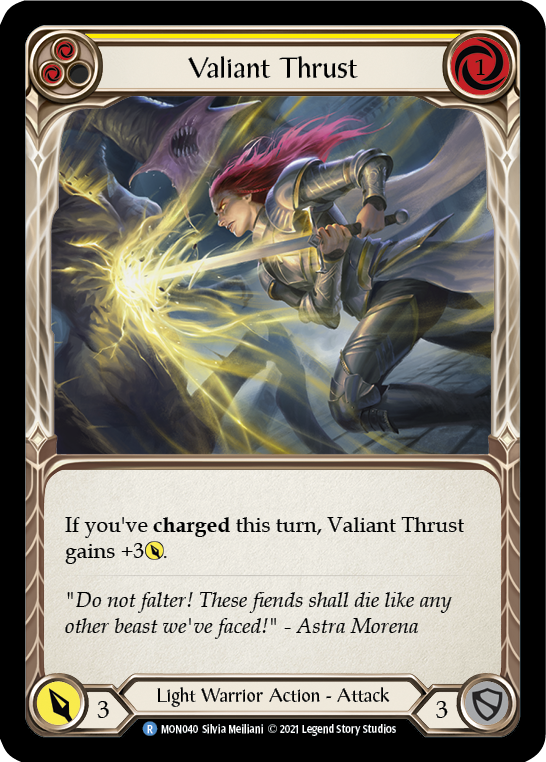 Valiant Thrust (Yellow) | Rare - First Edition