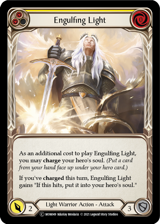 Engulfing Light (Yellow) | Common [Rainbow Foil] - Unlimited