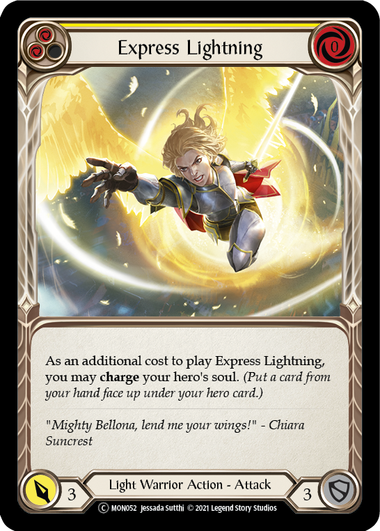 Express Lightning (Yellow) | Common [Rainbow Foil] - Unlimited