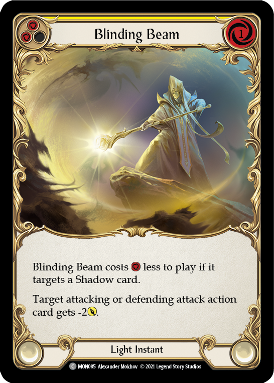 Blinding Beam (Yellow) | Common [Rainbow Foil] - First Edition