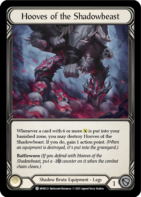 Hooves of the Shadowbeast | Common [Cold Foil] - First Edition