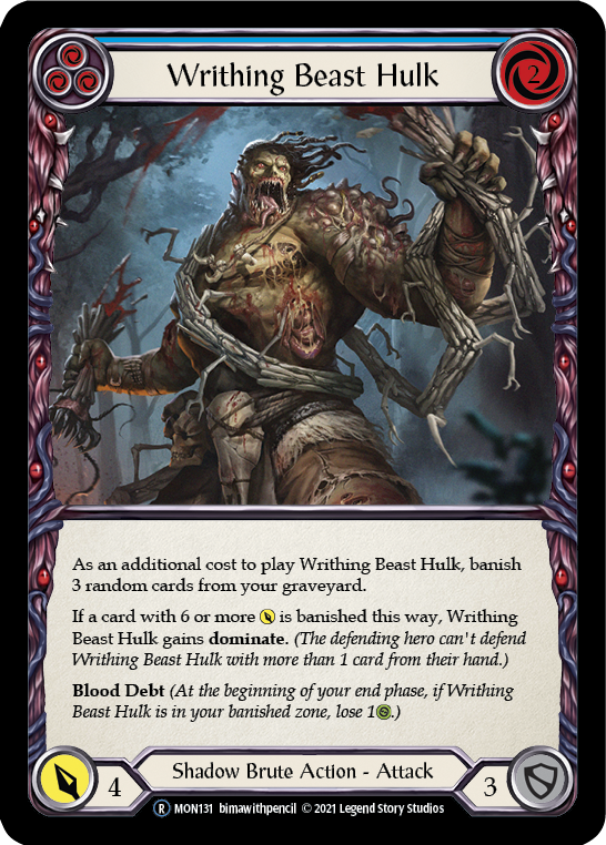 Writhng Beast Hulk (Blue) | Rare [Rainbow Foil] - Unlimited