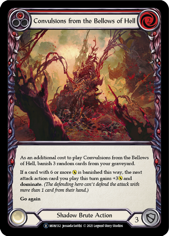 Convulsions from the Bellows of Hell (Red) | Rare [Rainbow Foil] - Unlimited