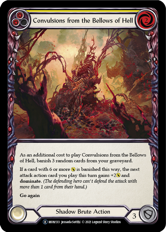 Convulsions from the Bellows of Hell (Yellow) | Rare [Rainbow Foil] - Unlimited
