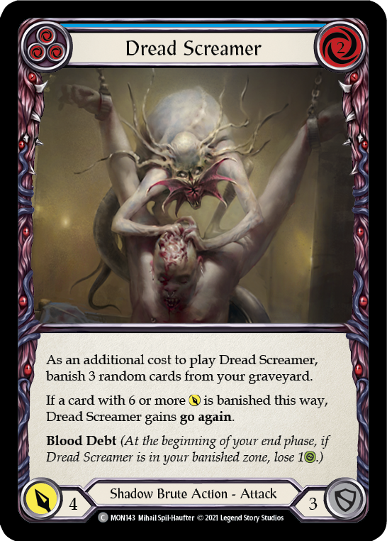 Dread Screamer (Blue) | Common - First Edition