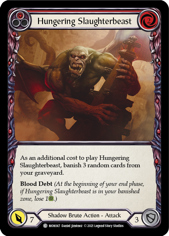Hungering Slaughterbeast (Red) | Common - First Edition