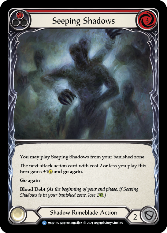 Seeping Shadows (Red) | Rare - First Edition