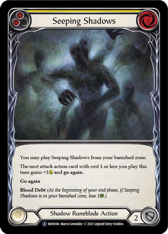 Seeping Shadows (Yellow) | Rare [Rainbow Foil] - Unlimited