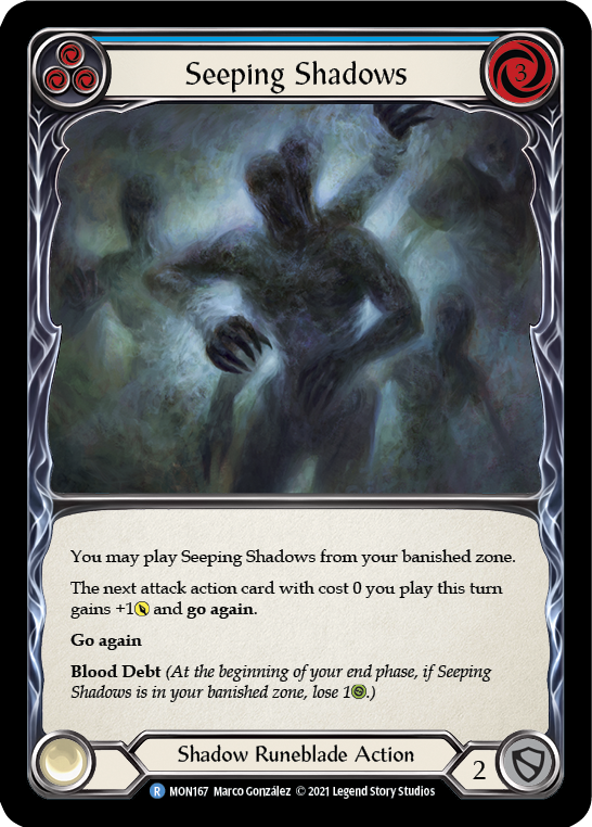 Seeping Shadows (Blue) | Rare - First Edition