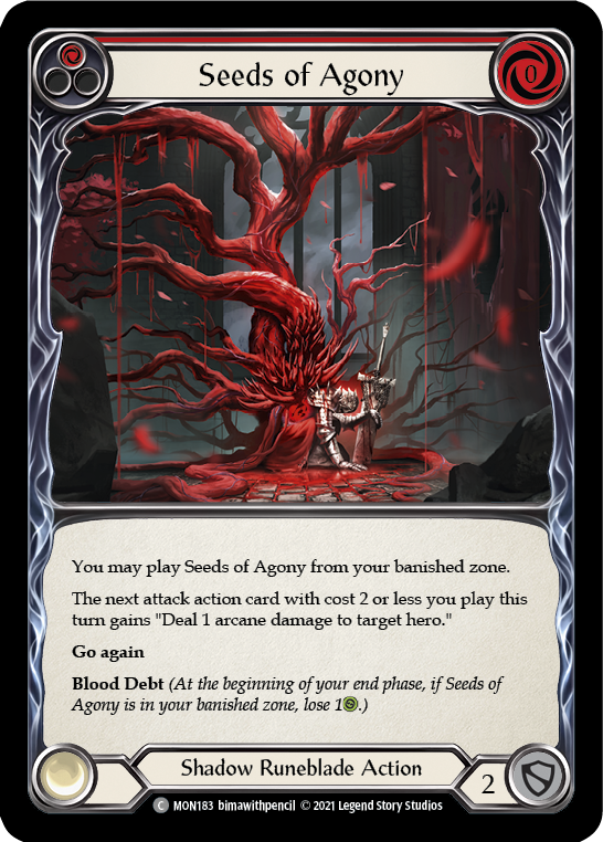 Seeds of Agony (Red) | Common [Rainbow Foil] - First Edition