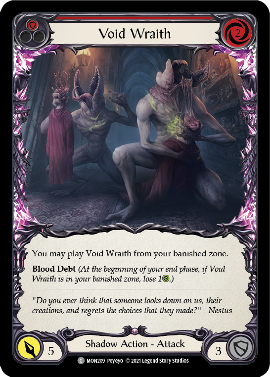 Void Wraith (Red) | Common - First Edition