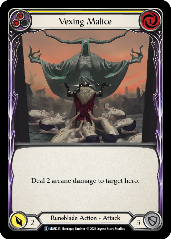 Vexing Malice (Yellow) | Rare - Unlimited