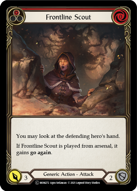 Frontline Scout (Red) | Common [Rainbow Foil] - Unlimited