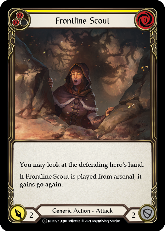 Frontline Scout (Yellow) | Common [Rainbow Foil] - Unlimited