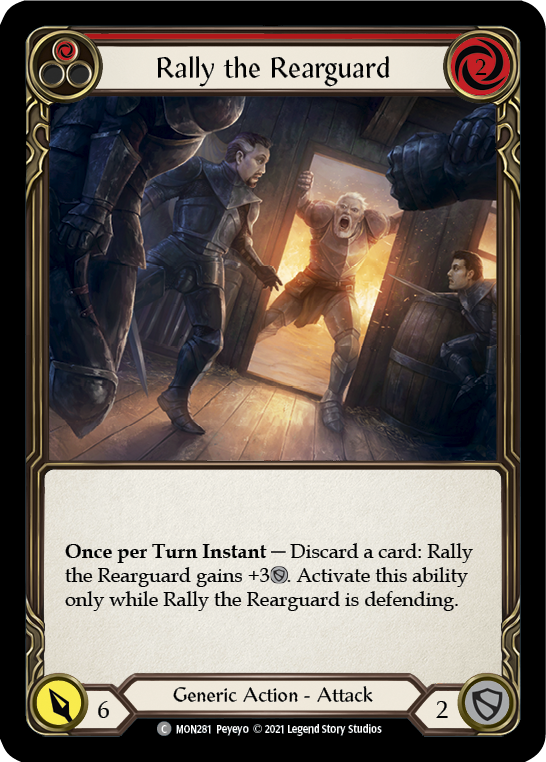 Rally the Rearguard (Red) | Common [Rainbow Foil] - First Edition