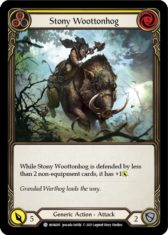Stony Wootenhog (Yellow) | Common - First Edition