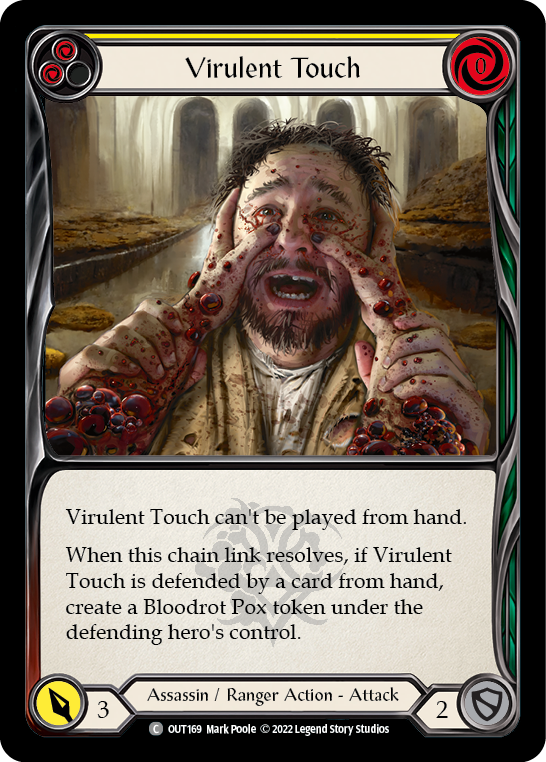 Virulent Touch (Yellow) | Common [Rainbow Foil]