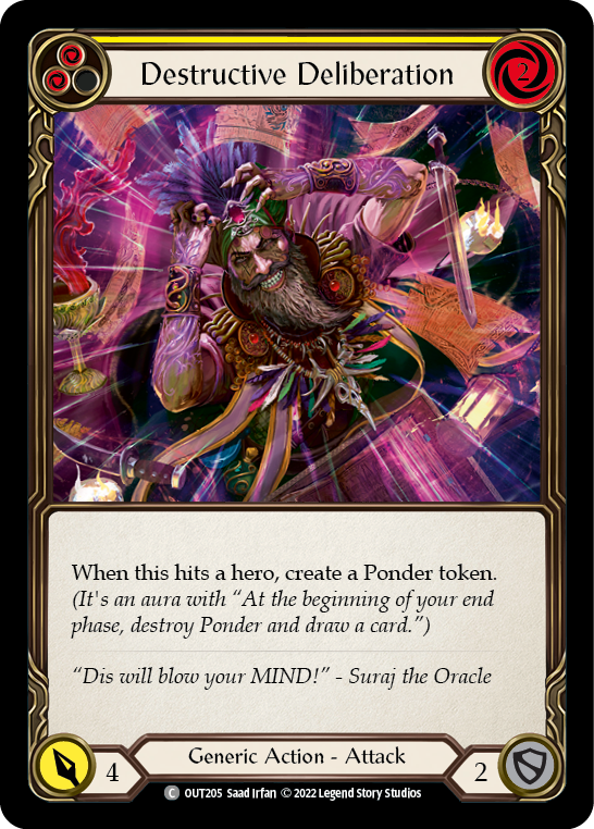 Destructive Deliberation (Yellow) | Common [Rainbow Foil]