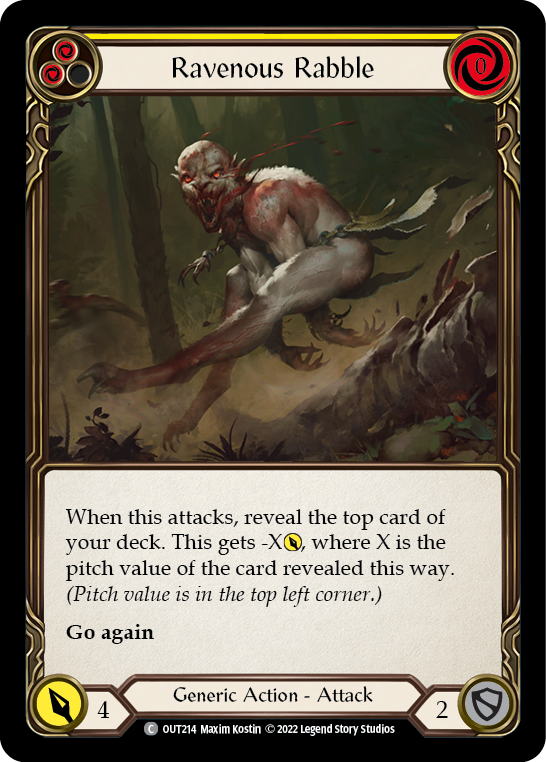 Ravenous Rabble (Yellow) | Common