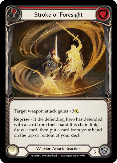 Stroke of Foresight (Red) | Common [Rainbow Foil] - Alpha Print