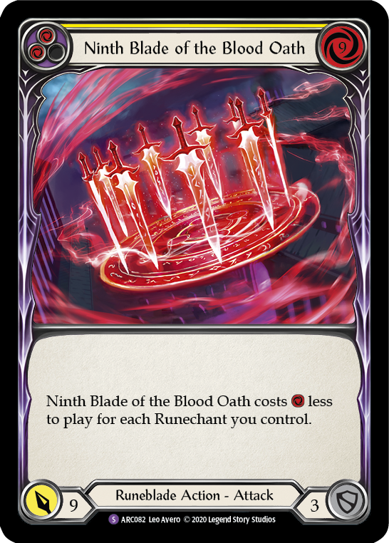 Ninth Blade of the Blood Oath | Super Rare [Rainbow Foil] - Unlimited
