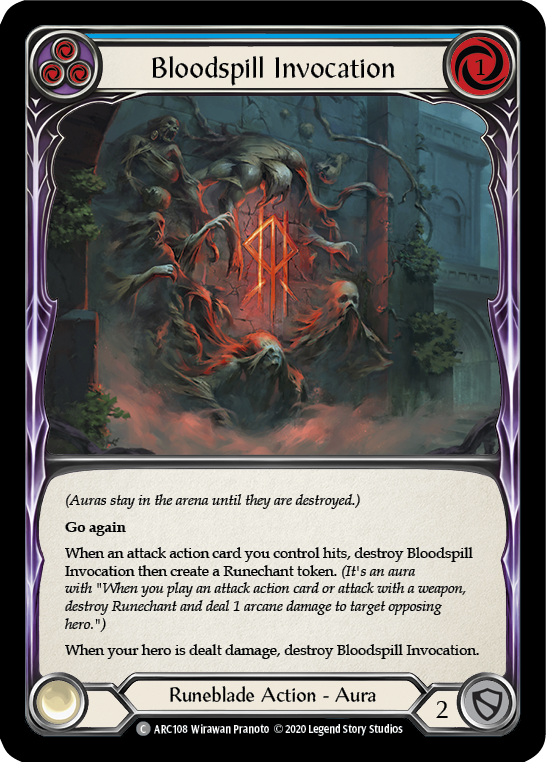 Bloodspill Invocation (Blue) | Common [Rainbow Foil] - Unlimited