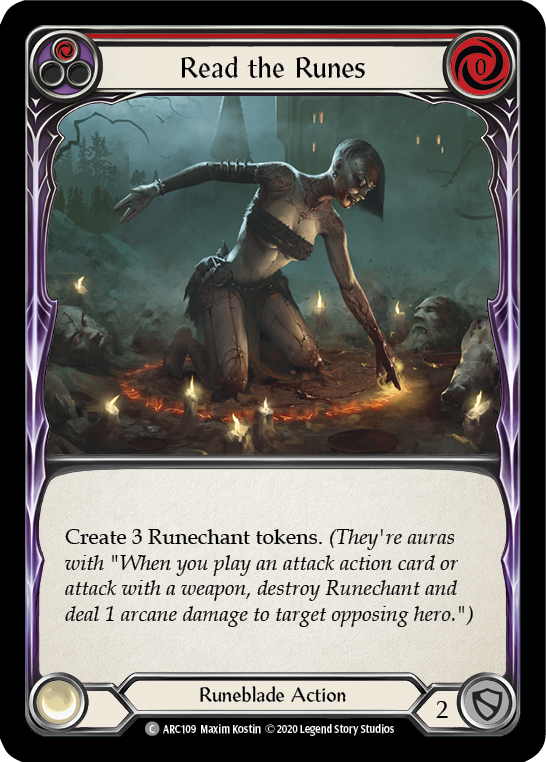 Read the Runes (Red) | Common [Rainbow Foil] - Unlimited