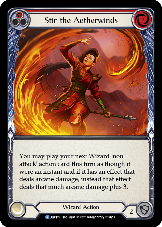 Stir the Aetherwinds (Red) | Rare [Rainbow Foil] - Unlimited