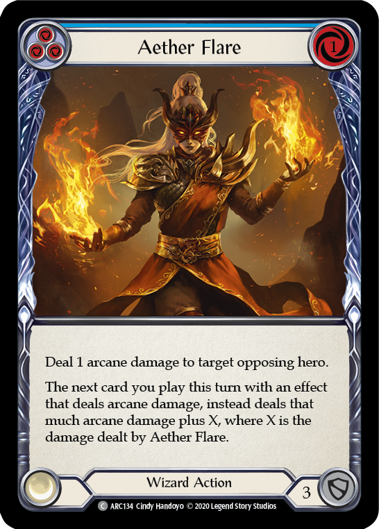 mtg flare cards Aether (Blue) | Common Style:Blue Human Modern Horizons 3 (MH3) Magic the Gathering Trading