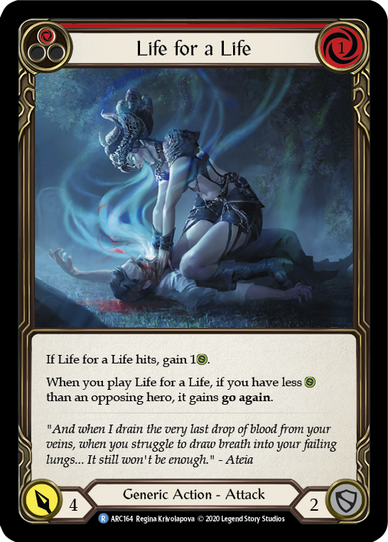 Life for a Life (Red) | Rare [Rainbow Foil] - Unlimited