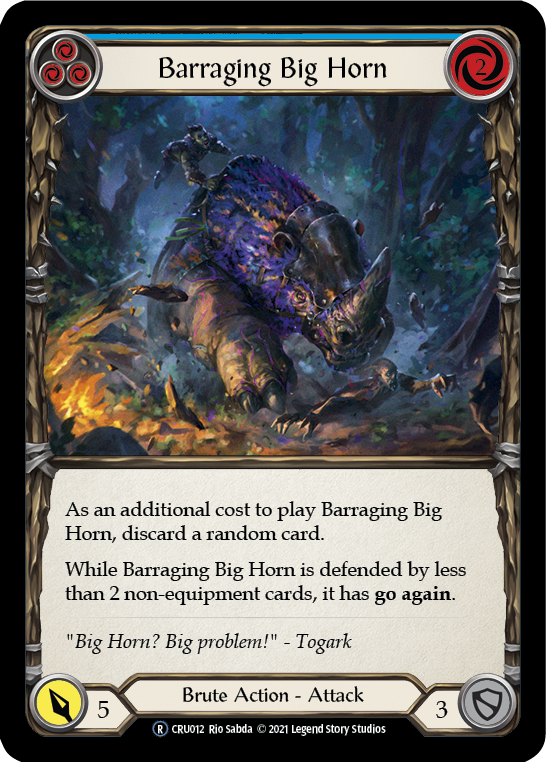 Barraging Big Horn (Blue) | Rare - Unlimited