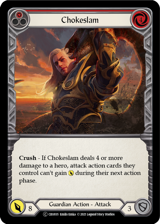 Chokeslam (Red) | Common [Rainbow Foil] - Unlimited