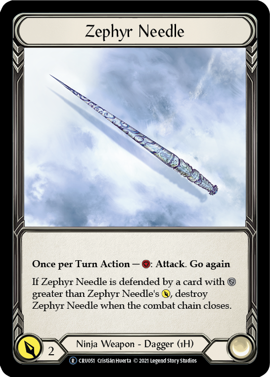 Zephyr Needle Left | Rare [Rainbow Foil] - Unlimited