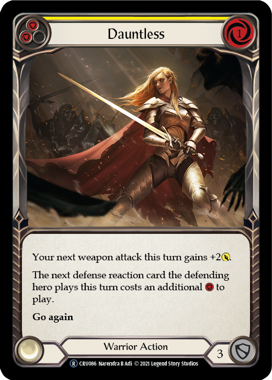 Dauntless (Yellow) | Rare [Rainbow Foil] - Unlimited