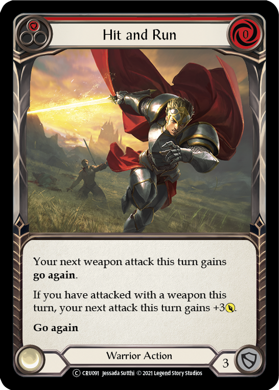 Hit and Run (Red) | Common [Rainbow Foil] - Unlimited