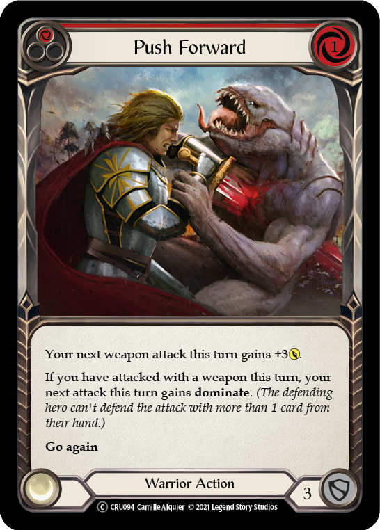 Push Forward (Red) | Common [Rainbow Foil] - Unlimited