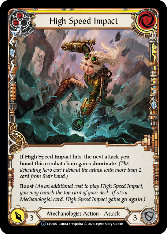High Speed Impact (Yellow) | Rare [Rainbow Foil] - Unlimited