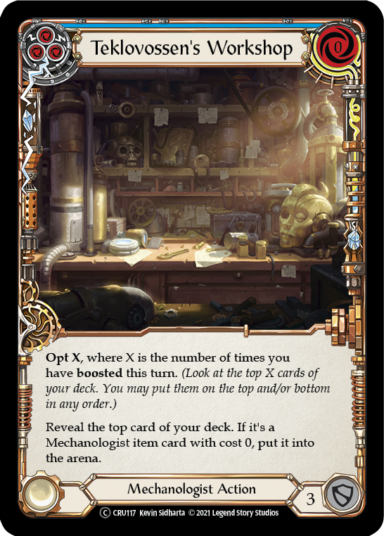 Teklovossen's Workshop (Blue) | Common [Rainbow Foil] - Unlimited