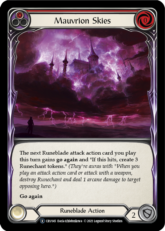 Mauvrion Skies (Red) | Rare [Rainbow Foil] - Unlimited