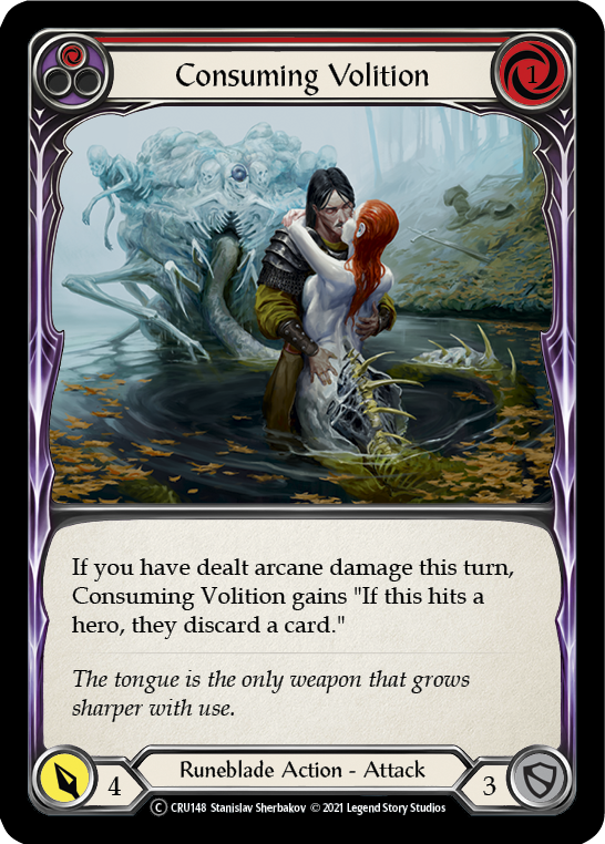 Consuming Volition (Red) | Common [Rainbow Foil] - Unlimited