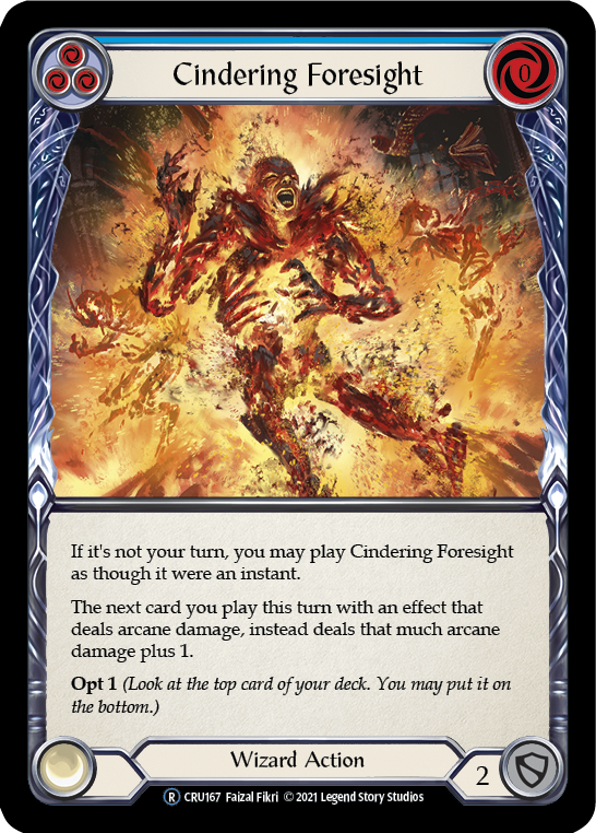 Cindering Foresight (Blue) | Rare - Unlimited