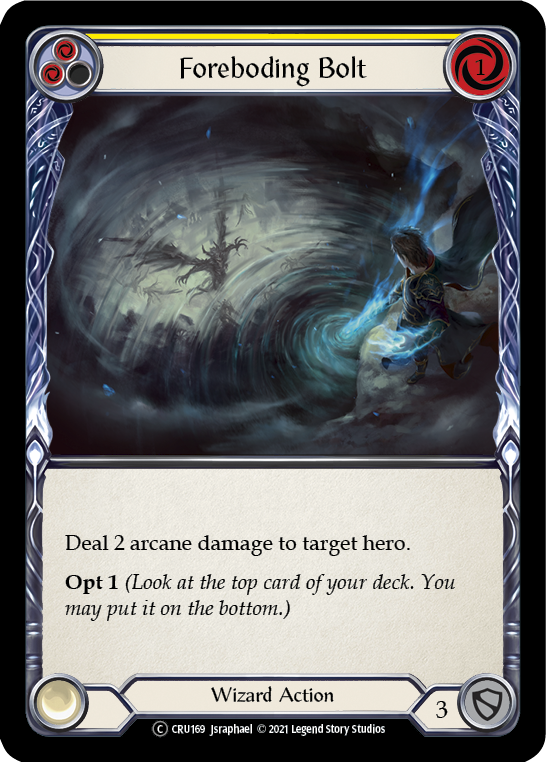 Foreboding Bolt (Yellow) | Common [Rainbow Foil] - Unlimited