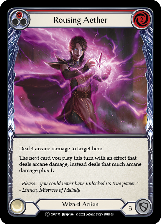 Rousing Aether (Red) | Common [Rainbow Foil] - Unlimited